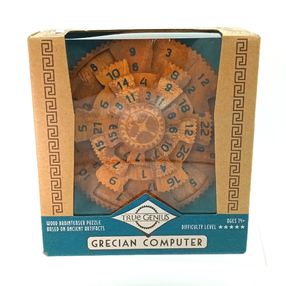 NIB True Genius Grecian Computer Wood Brainteaser Puzzle